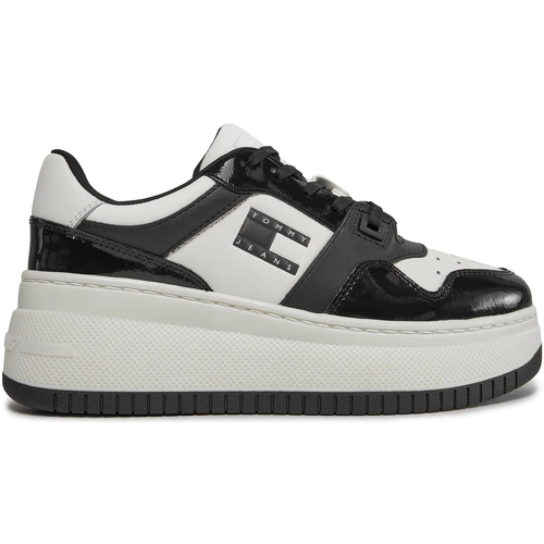 Schuhe Damen Sneaker Tommy Hilfiger RETRO BASKET FLA EN0EN02523 Beige