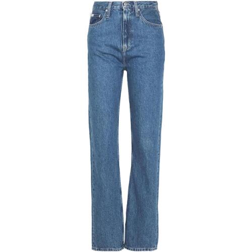 Kleidung Damen Straight Leg Jeans Calvin Klein Jeans HIGH RISE STRAIGH J20J222138 Blau