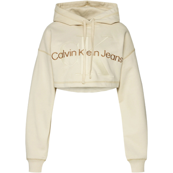 Kleidung Damen Sweatshirts Calvin Klein Jeans HERO MONOLOGO J20J222540 Beige