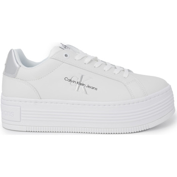 Schuhe Damen Sneaker Calvin Klein Jeans BOLD PLATF LOW LACE YW0YW01457 Silbern