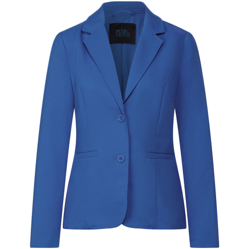 Kleidung Damen Jacken / Blazers Street One EOS_Style Hanni Twill 211996 Blau