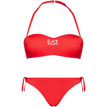Kleidung Damen Bikini Ober- und Unterteile Emporio Armani EA7 911016 CC419 Rot