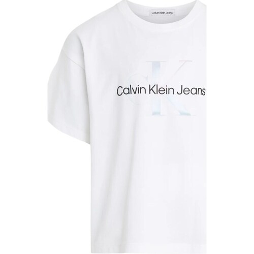 Kleidung Mädchen T-Shirts Calvin Klein Jeans IG0IG02434 Weiss