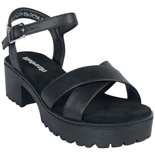 Schuhe Damen Sandalen / Sandaletten Refresh 79281 Schwarz