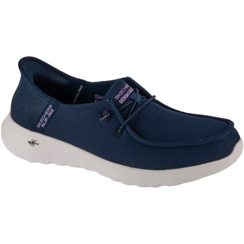 Schuhe Damen Sneaker Low Skechers Slip-Ins Go Walk Joy - Idalis Blau