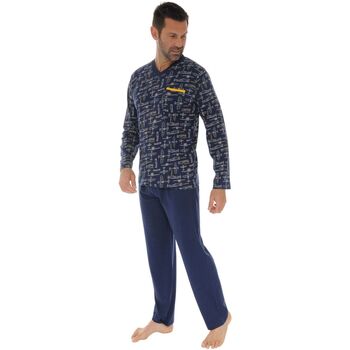 Kleidung Herren Pyjamas/ Nachthemden Christian Cane HERODIAN Blau