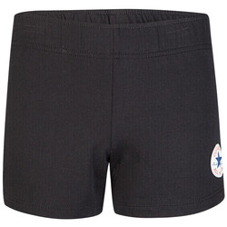 Kleidung Mädchen Shorts / Bermudas Converse Short fille  Timels Chuck Patch Schwarz