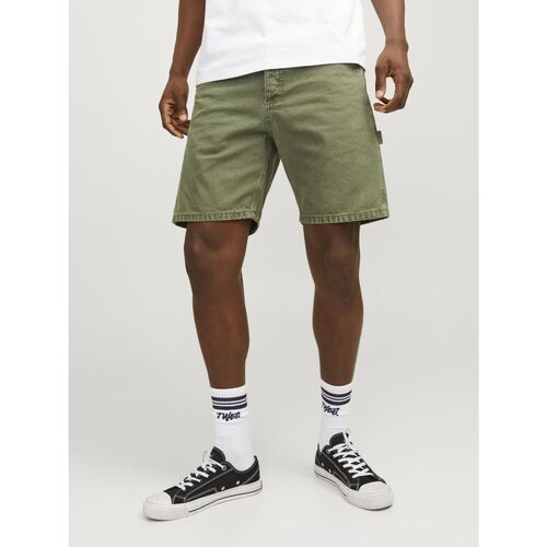 Kleidung Herren Shorts / Bermudas Jack & Jones 12252814 CARPENTER SHORT-DEEP LICHEN GREEN Grün
