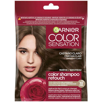 Beauty Damen Haarfärbung Garnier Color Sensation Shampoo 5.0-hellbraun 3 Stk 