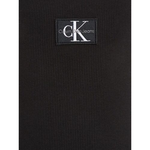 Calvin Klein Jeans IG0IG02471 RIB CAGE TANK DRESS-BEH BLACK Schwarz