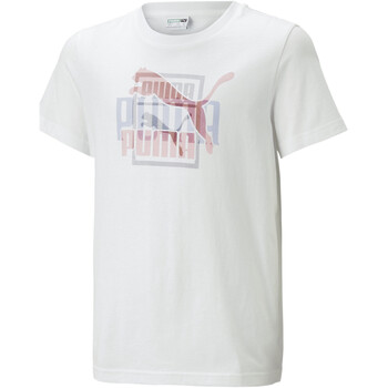 Kleidung Jungen T-Shirts & Poloshirts Puma 538405-02 Weiss