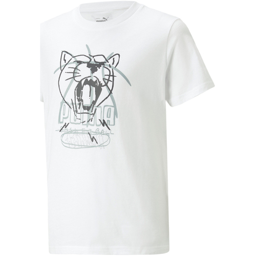 Kleidung Jungen T-Shirts & Poloshirts Puma 538467-02 Weiss
