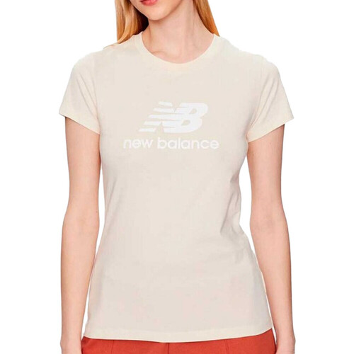 Kleidung Damen T-Shirts & Poloshirts New Balance WT31546TCM Beige
