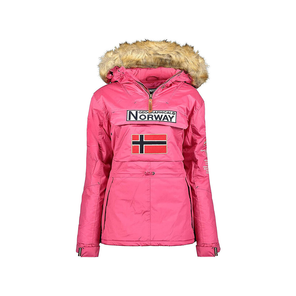 Kleidung Mädchen Parkas Geographical Norway WR731E/GN Rosa