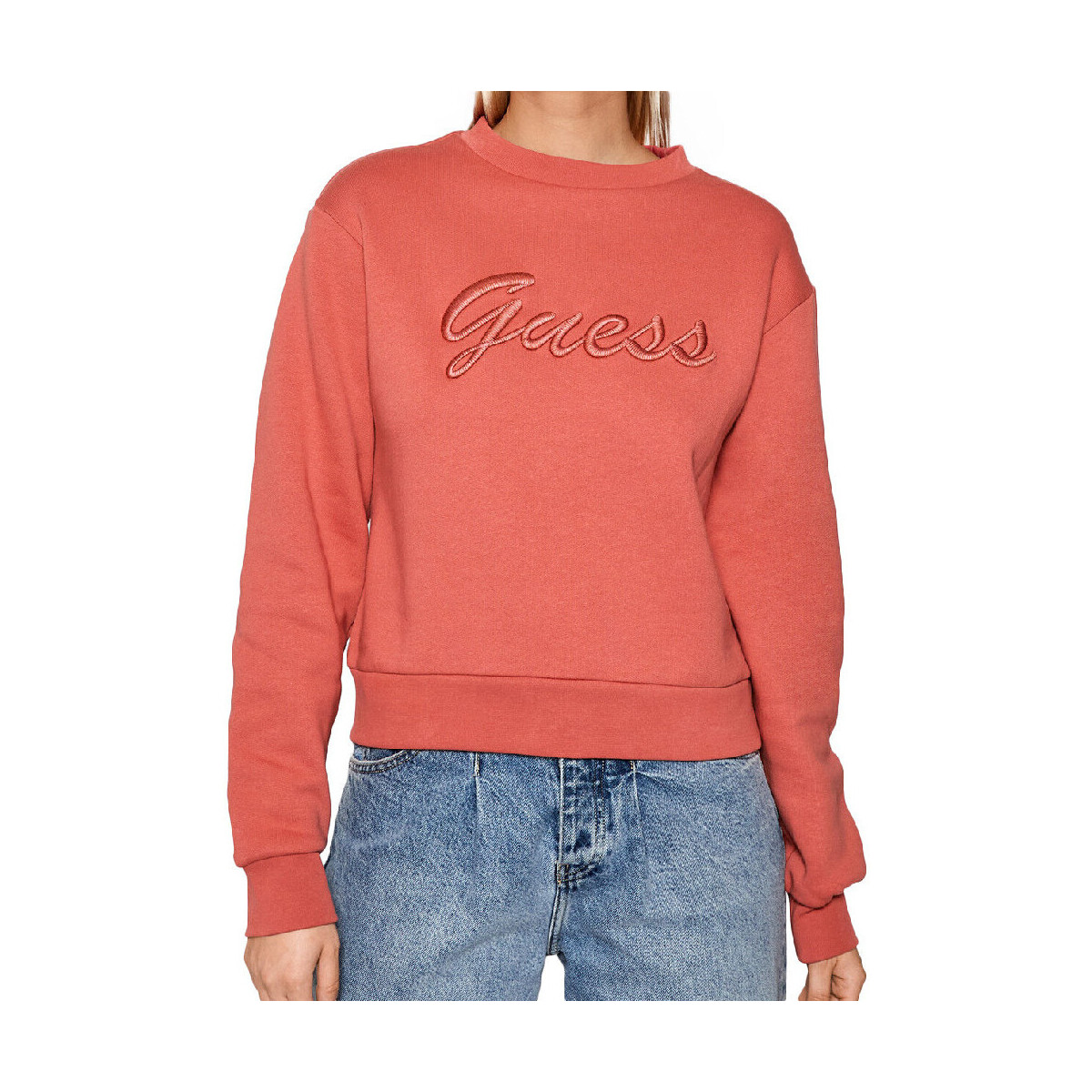 Kleidung Damen Sweatshirts Guess W1BQ01-K68I1 Rosa