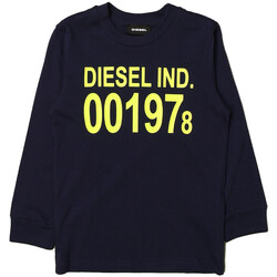 Kleidung Jungen T-Shirts & Poloshirts Diesel 00J4YC-00YI9 Blau