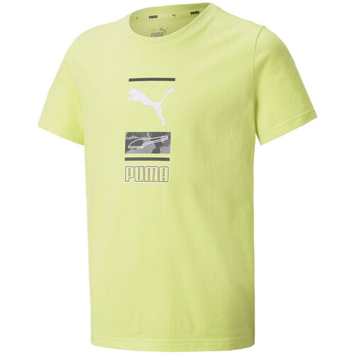 Kleidung Jungen T-Shirts & Poloshirts Puma 847281-29 Grün