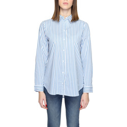 Kleidung Damen Hemden Street One QR Striped business blouse 344529 Blau