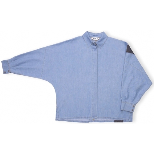 Kleidung Damen Tops / Blusen 10 To 10 Patches Shirt - Denim Blau