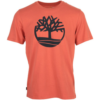Kleidung Herren T-Shirts Timberland Tree Logo Short Sleeve Rot