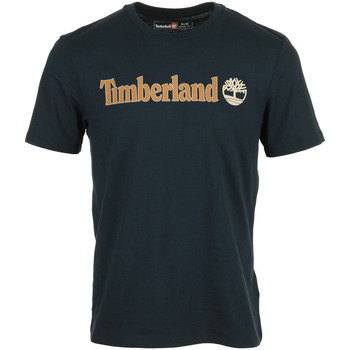 Timberland Linear Logo Short Sleeve Blau
