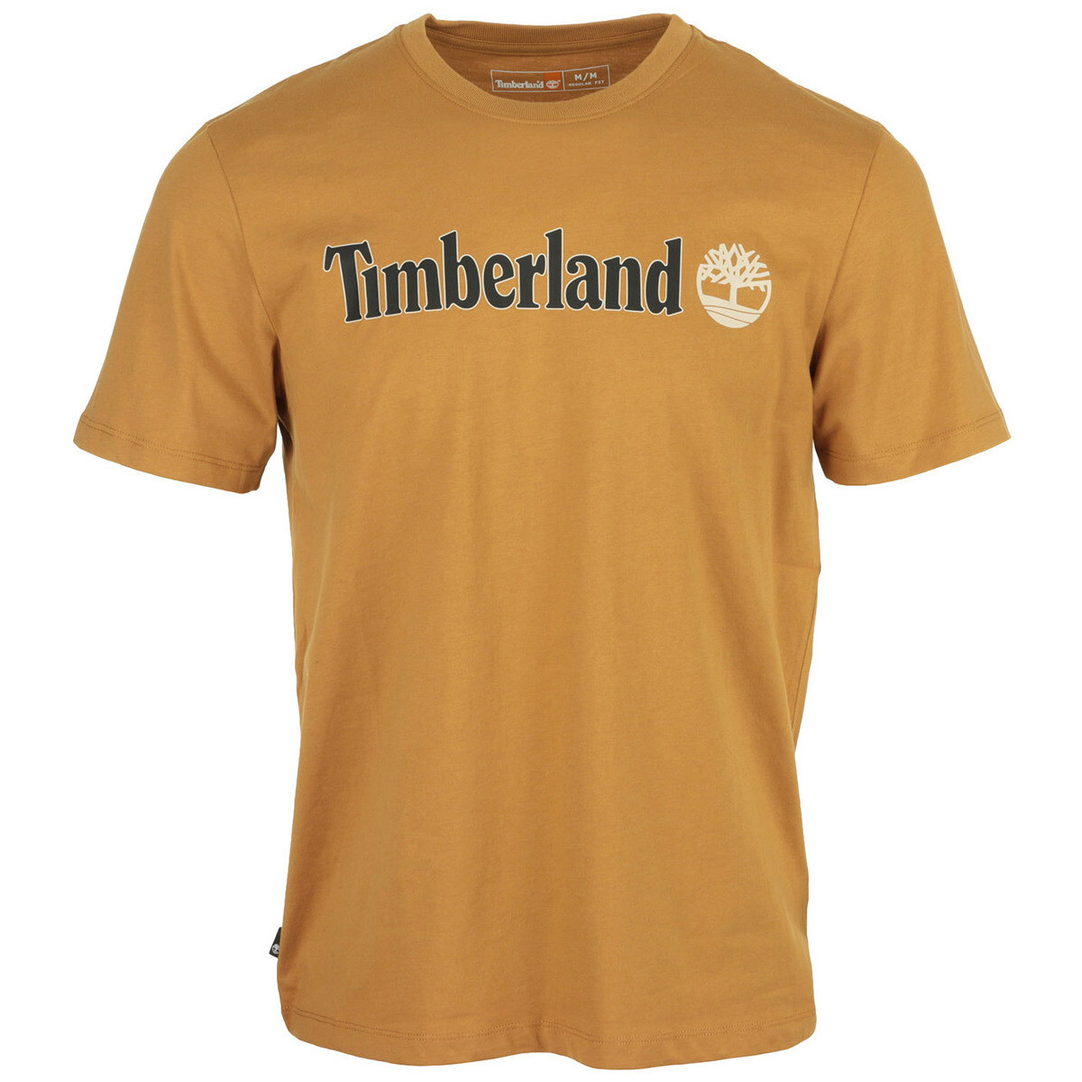 Kleidung Herren T-Shirts Timberland Linear Logo Short Sleeve Braun