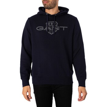 Gant Hoodie mit grafischem Logo Blau