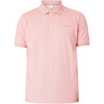 Kleidung Herren Polohemden Gant Regular-Kontrast-Piqué-Rugger-Poloshirt Rosa