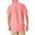 Kleidung Herren Kurzärmelige Hemden Gant Normales, kurzärmliges Hemd aus Baumwollleinen Rosa