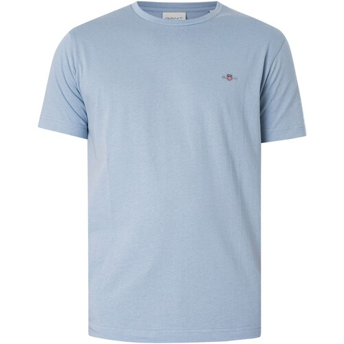 Kleidung Herren T-Shirts Gant Normales Schild-T-Shirt Blau