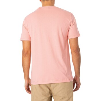 Gant Normales Schild-T-Shirt Rosa
