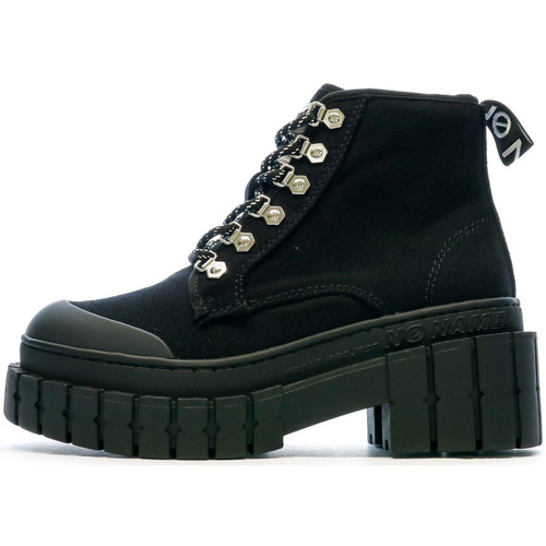 Schuhe Damen Low Boots Sans marque KNXE-OD04-15 Schwarz