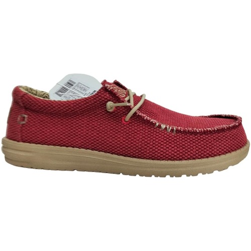 Schuhe Herren Derby-Schuhe & Richelieu HEY DUDE wallybraided-rosso Rot
