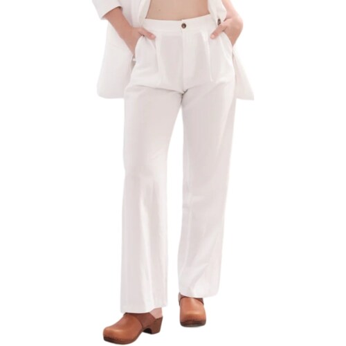 Kleidung Damen 5-Pocket-Hosen White Wise WW29137 Weiss