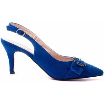 Schuhe Damen Pumps Leindia 87361 Blau