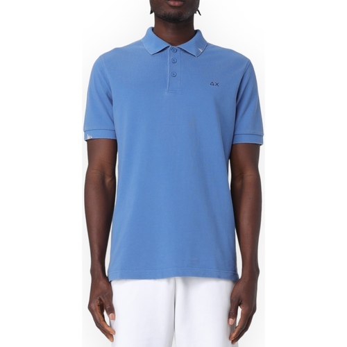 Kleidung Herren T-Shirts & Poloshirts Sun68 A34101 56 Blau