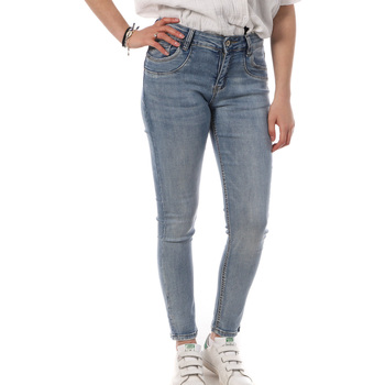 Kleidung Damen Slim Fit Jeans Monday Premium PS-1018 Blau