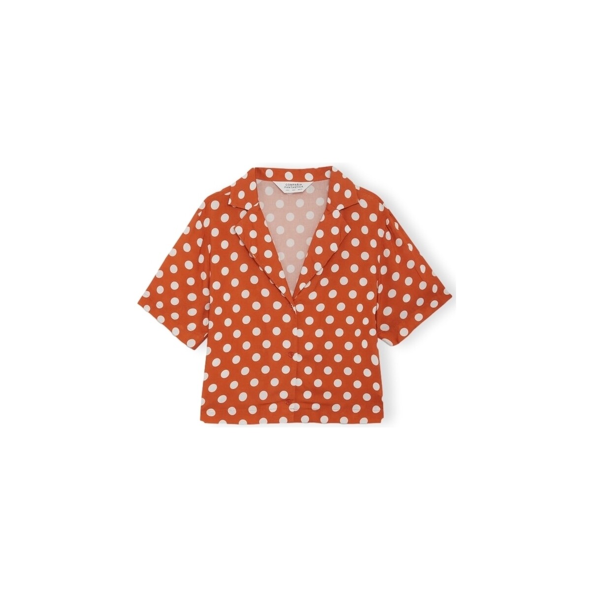 Kleidung Damen Tops / Blusen Compania Fantastica COMPAÑIA FANTÁSTICA Shirt 12122 - Polka Dots Orange
