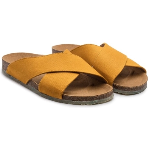 Schuhe Damen Sandalen / Sandaletten Zouri Sun Linen - Mustard Gelb