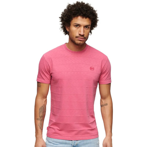Kleidung Herren T-Shirts Superdry Vintage Texture Rosa