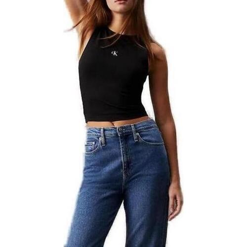 Kleidung Damen Tops / Blusen Calvin Klein Jeans ARCHIVAL MILANO J20J223107 Schwarz