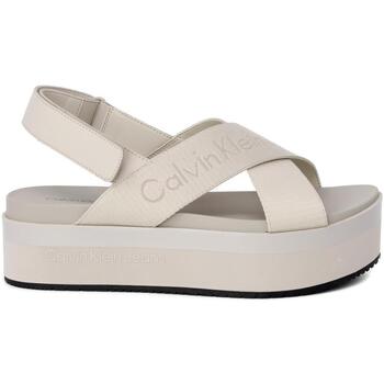 Schuhe Damen Sandalen / Sandaletten Calvin Klein Jeans FLATFORM SLIN YW0YW01362 Beige