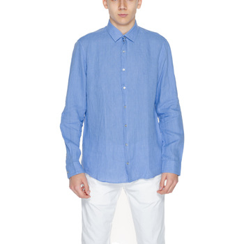 Kleidung Herren Langärmelige Hemden Calvin Klein Jeans K10K112887 Blau
