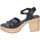Schuhe Damen Sandalen / Sandaletten Spar Woman 5387 Schwarz