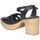Schuhe Damen Sandalen / Sandaletten Spar Woman 5387 Schwarz