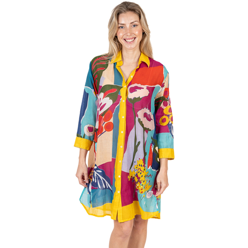 Kleidung Damen Kurze Kleider Isla Bonita By Sigris Kleid Multicolor