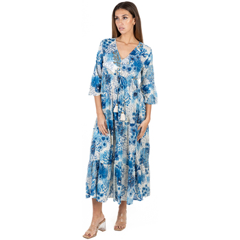 Kleidung Damen Maxikleider Isla Bonita By Sigris Kleid Blau