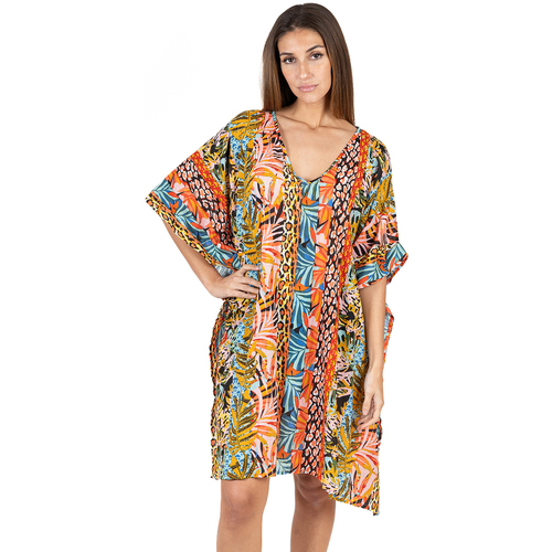 Kleidung Damen Kleider Isla Bonita By Sigris Kaftan Multicolor