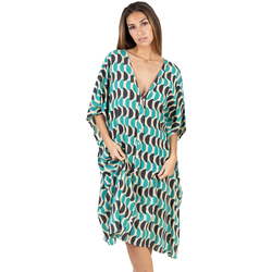 Kleidung Damen Pareo Isla Bonita By Sigris Poncho Blau