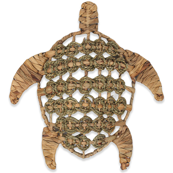 Home Statuetten und Figuren Signes Grimalt Schildkröten-Wandornament Braun